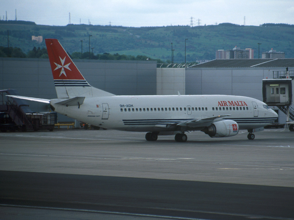 Air Malta Boeing 737-33A - 9H-ADH @ GLA (5 June 2003)