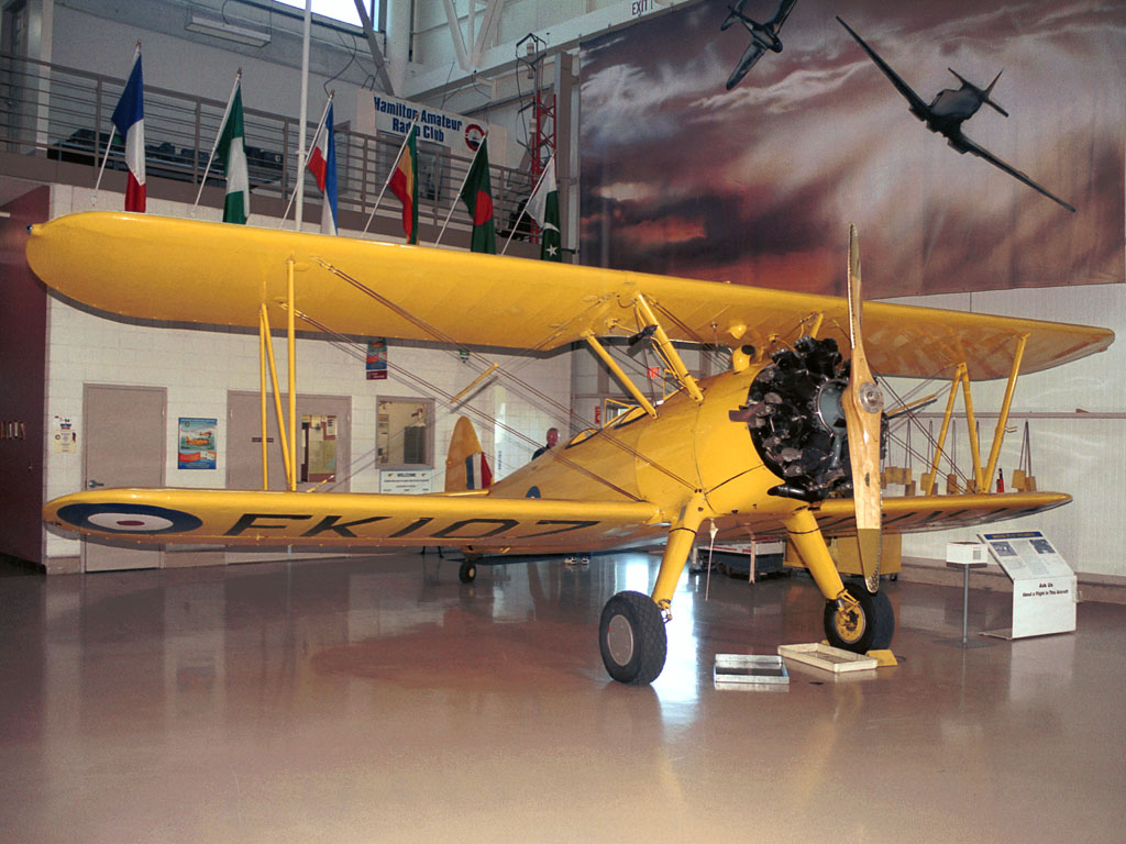 Boeing Strearman PT-17 Kaydet - C-FAIU - #FK107 @ YHM (7 October 2003)