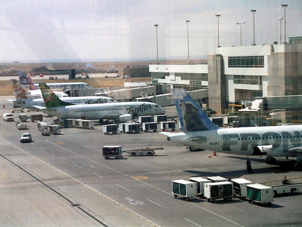 Denver Airport - South West exterior of Concouse A (2 May 2002)