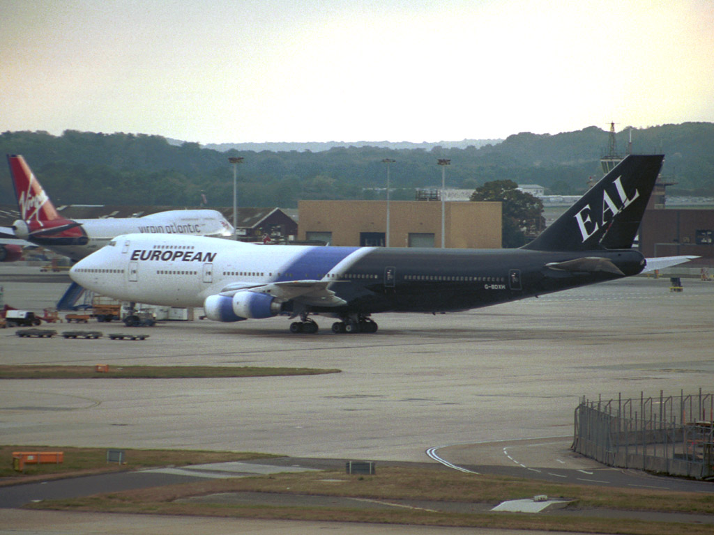 European Aviation Boeing 747-236B - G-BDXH @ LGW (2 October 2003)