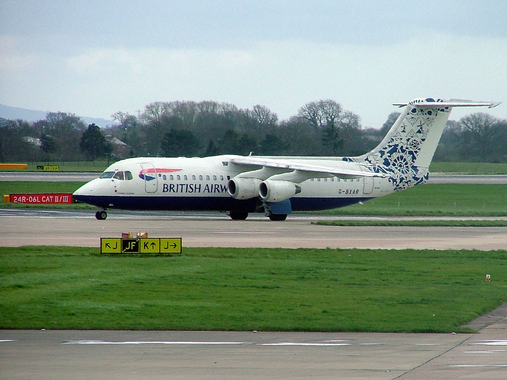 BA Citiexpress BAe Avro RJ100 - G-BXAR @ MAN (6 April 2004)