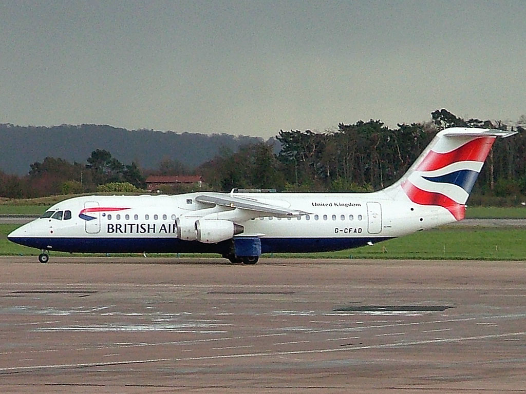 BA Citiexpress BAe Avro RJ100 - G-CFAD @ MAN (6 April 2004)