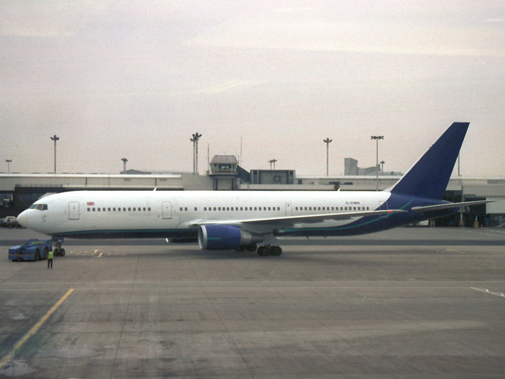 MyTravel Airways Boeing 767-31KER @ GLA (4 September 2002)