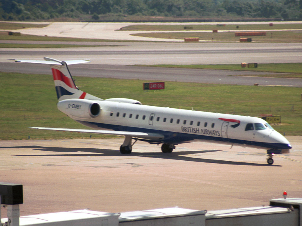 BA CitiExpress Embraer 145EU - G-EMBY @ MAN (15 July 2003)