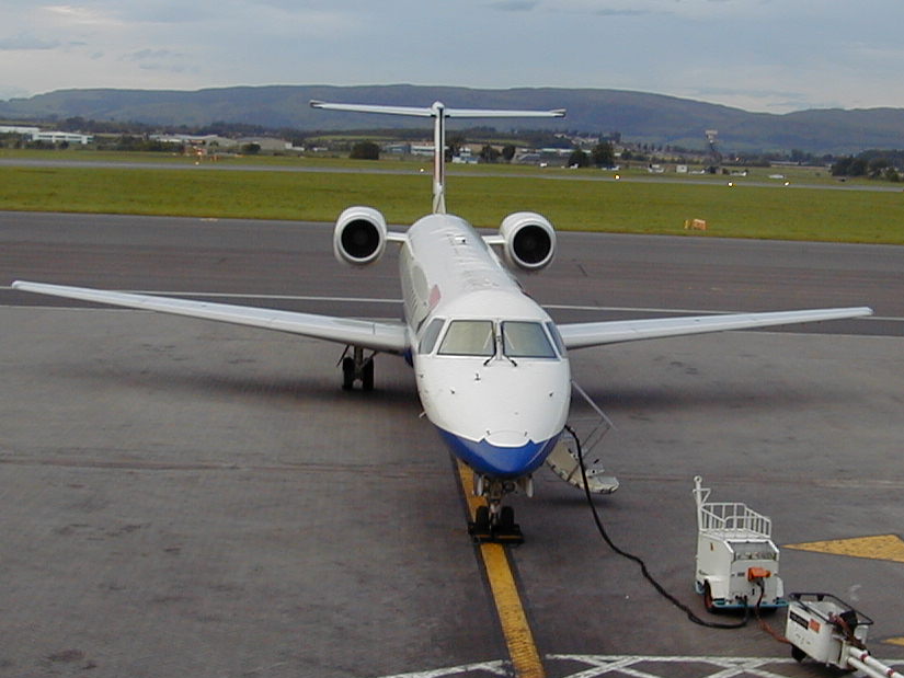 Brymon Airways EMB145EP - G-ERJA @ GLA (16 August 2001)