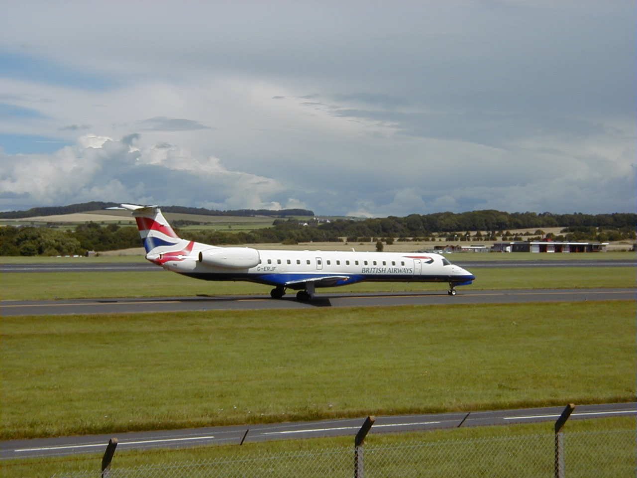 Brymon Airways EMB145EP - G-ERJF @ PIK (4 August 2001)