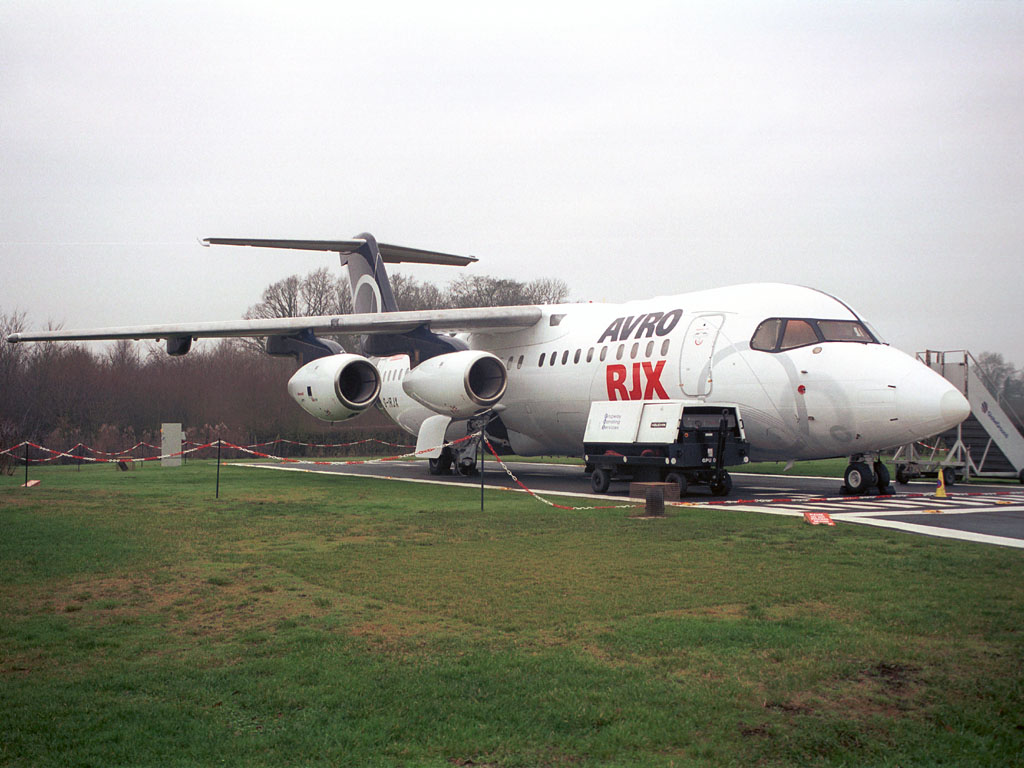 BAe Systems RJX100 Prototype - G-IRJX @ MAN (19 December 2003)