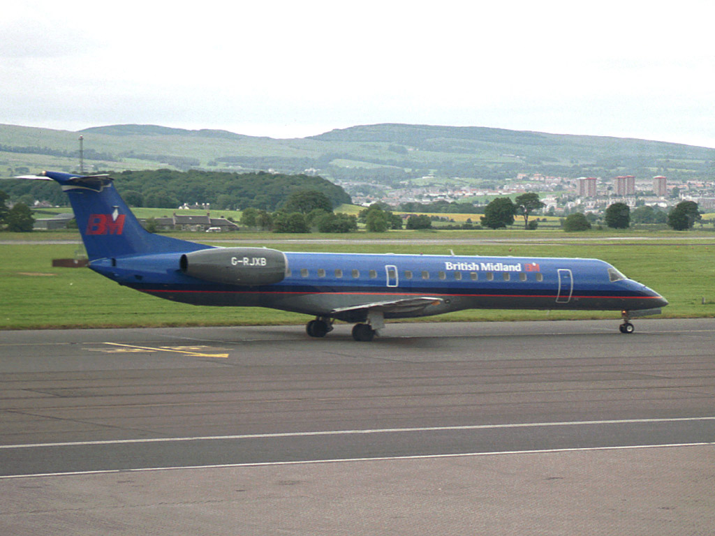 bmi British Midland ERJ145 G-RJXB @ GLA (24 June 2003)