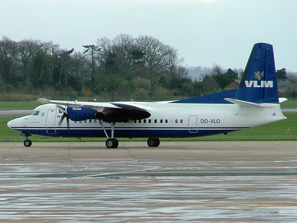 VLM Airlines Fokker 50 - OO-VLO @ MAN (6 April 2004)