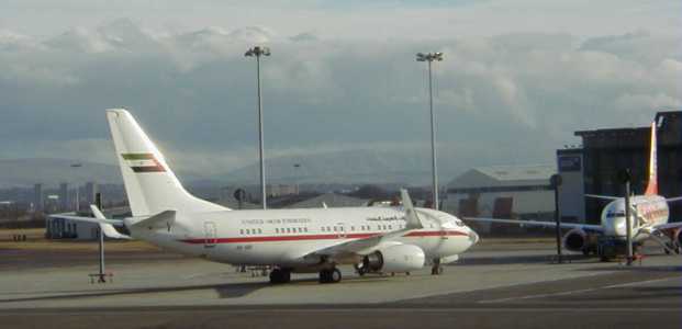 21 March 2001 (0830) A6-SIR UAE B737-BBJ at GLA