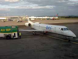 Portugalia Airlines ERJ145 CS-TPJ, leased to bmi British Midland @ GLA (25 September 2003)