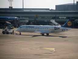 15 July 2003 (1714) D-ACLI on pushback from stand 09 @ MAN
