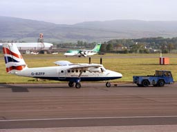 15 May 2003 (0740) G-BZFP being towed at GLA
