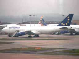 European Aviation Boeing 747-236B - G-BDXG @ LGW (3 December 2003)