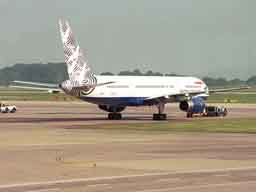 8 August 2003 (17:33) G-BPEC on pushback from Stand 43 at MAN