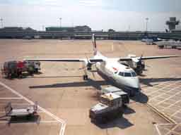 15 July 2003 (1535) G-BRYX on stand 41 at MAN