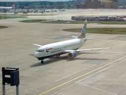 31 July 2003 (16:22) G-DOCD taxiing onto stand 56R @ LGW