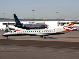15 May 2003 (0747) G-EMBO taxiing onto stand 23 @ GLA