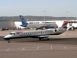 15 May 2003 (0747) G-EMBO taxiing onto stand 23 @ GLA