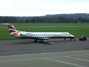 G-EMBW pushback from stand 5 at SOUG-EMBW pushback from stand 5 at SOU