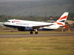 15 May 2003 (0745) G-EUOF taking off on Rwy 23 at GLA