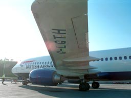 19 June 2001 underwing shot of G-LGTH on Stand 64R