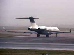 Northern Executive Avaition Bombardier Global Express c/n 9038 at MAN
