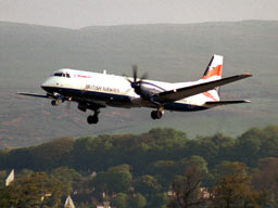 15 May 2003 (0636) G-MANG taking off from Rwy 23 at GLA