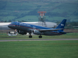 5 June 2003 (1710) G-MIDZ taking off on runway 23 at GLA