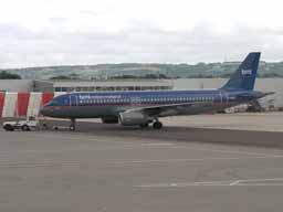 24 June 2003 (1700) G-MIDZ on pushback from stand 25 at GLA