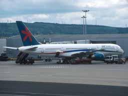 5 June 2003 (1711) G-OOOX on stand 27 at GLA