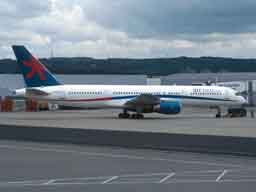 5 June 2003 (1720) G-OOOX pushback from stand 27 at GLA