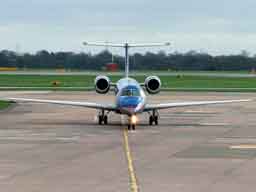 6 April 2004 (1448) bmi G-RJXG approaching Stand 01 at MAN