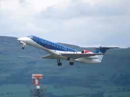 5 June 2003 (1714) G-RJXJ taking off on runway 23 at GLA