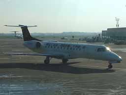 17 February 2003 (1444) bmi G-RJXK coming onto Stand 1 at MAN