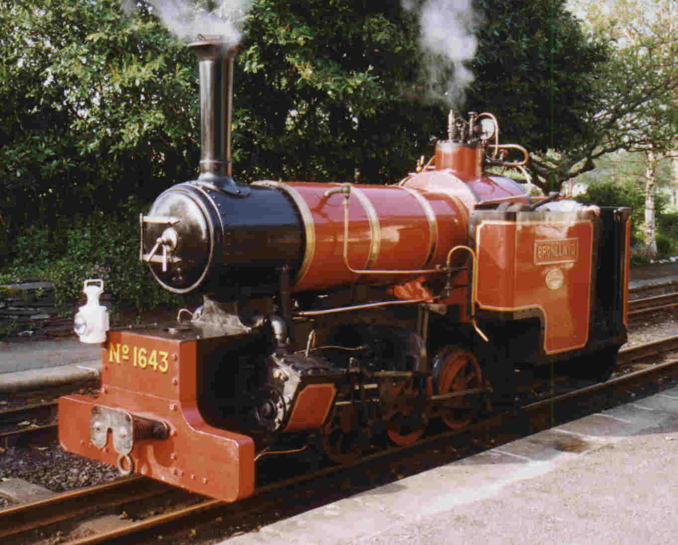 Bronllwyd on first test run