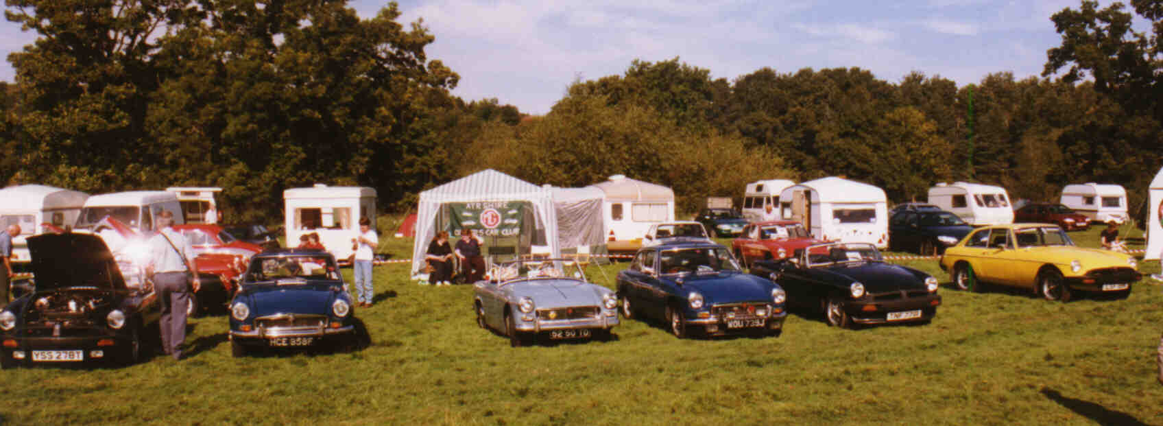 Ayrshire MGOC display at Selkirk